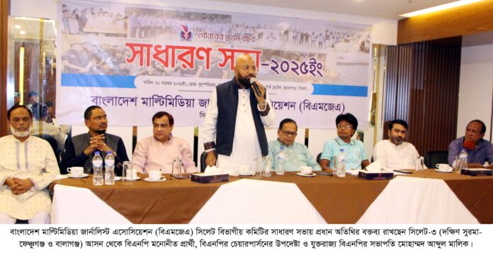 ‘জাতির যে কোনো দূর্যোগে মাল্টিমিডিয়াকে অগ্রণী ভূমিকা রাখতে হবে’ বিএমজেএ সিলেট বিভাগীয় কমিটির সাধারণ সভা।