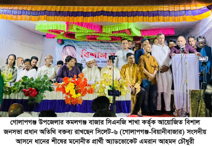গণতন্ত্র পুনরুদ্ধার ও শ্রমজীবী মানুষের অধিকার নিশ্চিত করতে জনগণের ঐক্য প্রয়োজন: অ্যাড এমরান আহমদ চৌধুরী।