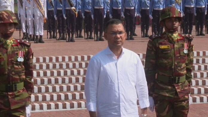 জাতীয় স্মৃতিসৌধে প্রধানমন্ত্রী তারেক রহমানের শ্রদ্ধা।