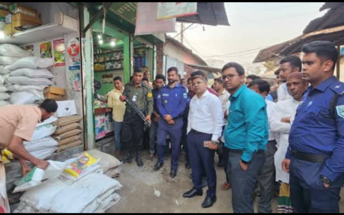ডিমলায় বাজার নিয়ন্ত্রণে ভ্রাম্যমাণ আদালতের অভিযান।