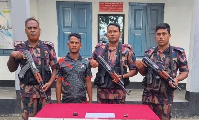 ডিমলা সীমান্তে বিজিবির অভিযানে ইয়াবা ট্যাবলেটসহ এক মাদক ব্যবসায়ী গ্রেফতার।