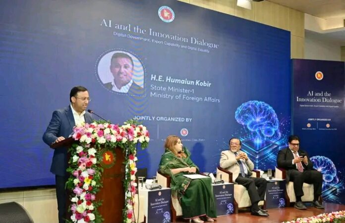 “AI and Innovation Dialogue”- State Minister for Foreign Affairs Mr Humaiun Kobir.